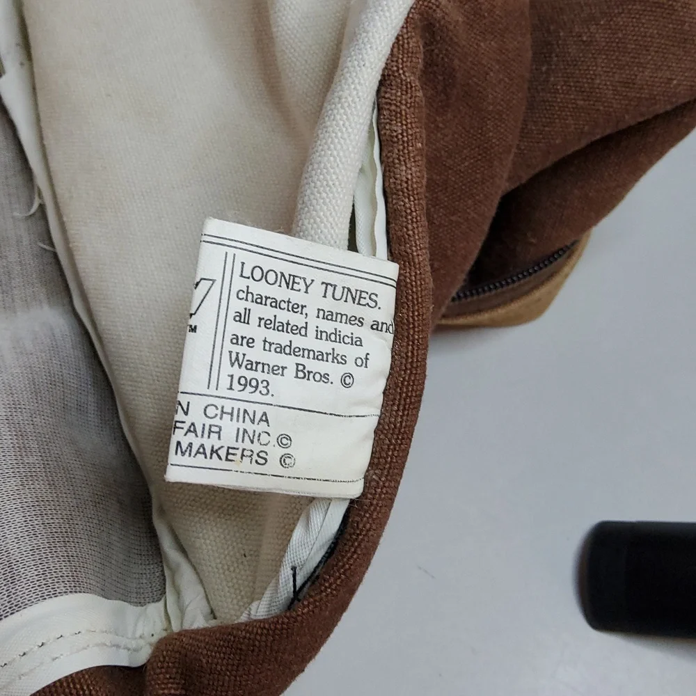 Vintage LOONEY TUNES 1993 duffel bag Tasmanian Devil - Picture 10 of 12